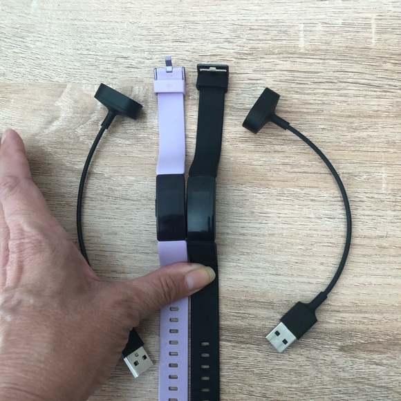 2 Fitbit Inspire HR his and hers new without boxes - Picture 6 of 9